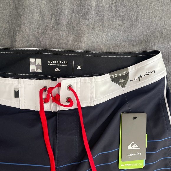 NWT QUICKSILVER Highline Surfsilk Board Shorts - Picture 2 of 4